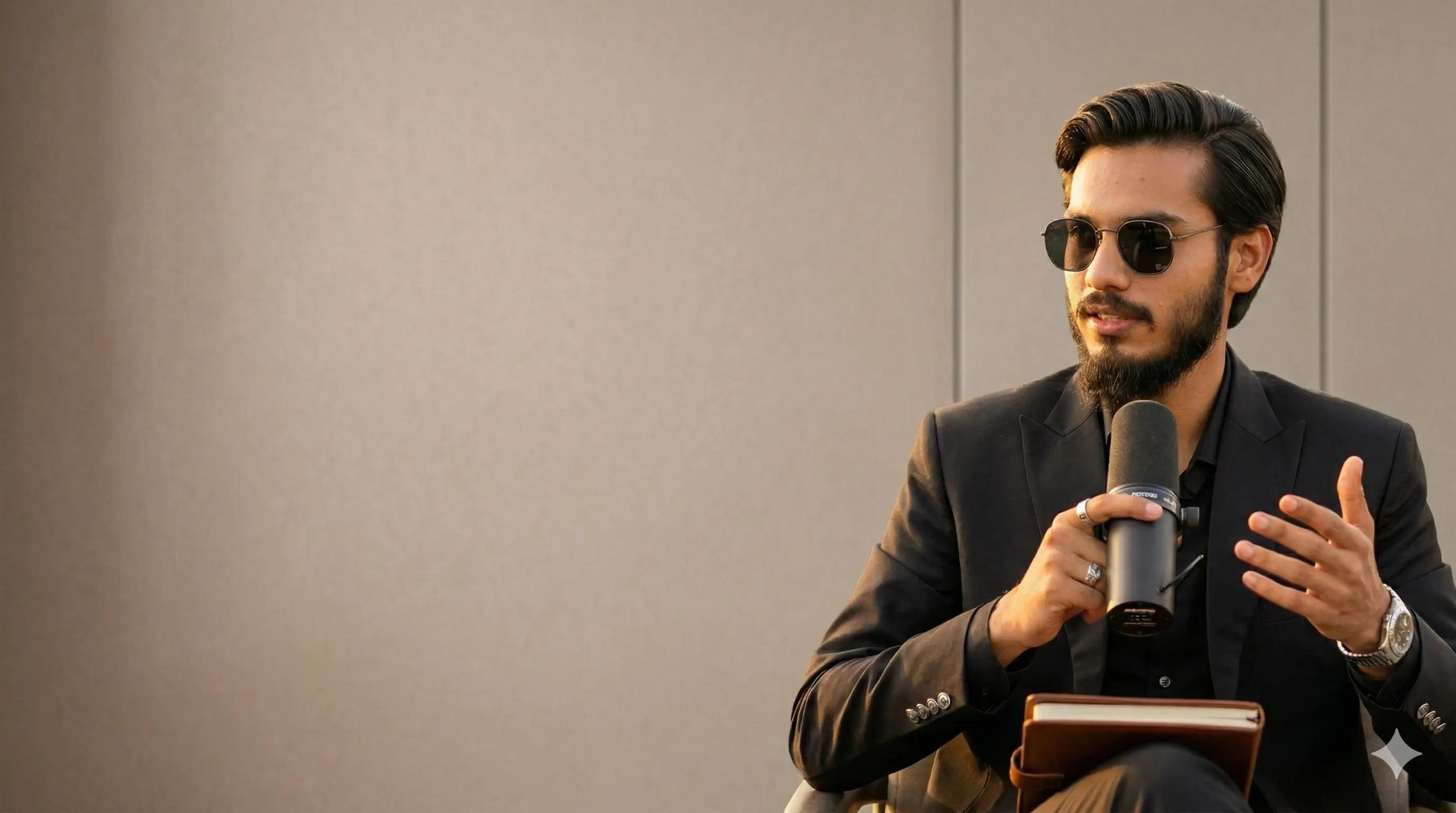 Aks-e-Qazi Podcast Visual